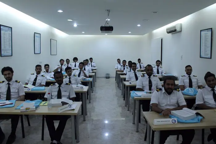 A full classroom during a training course