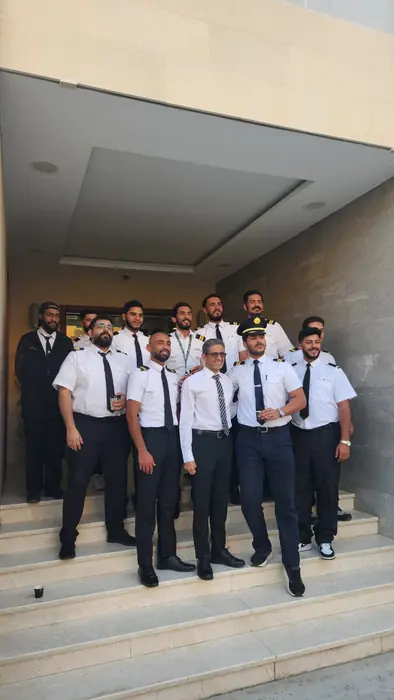 A graduating group on the academy steps