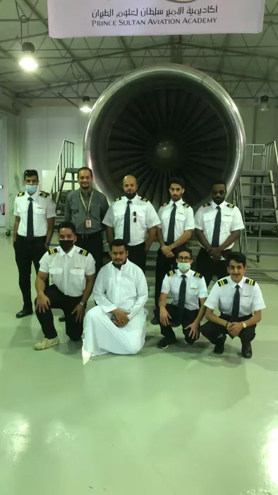 A visit to the engine hall at Prince Sultan Aviation Academy