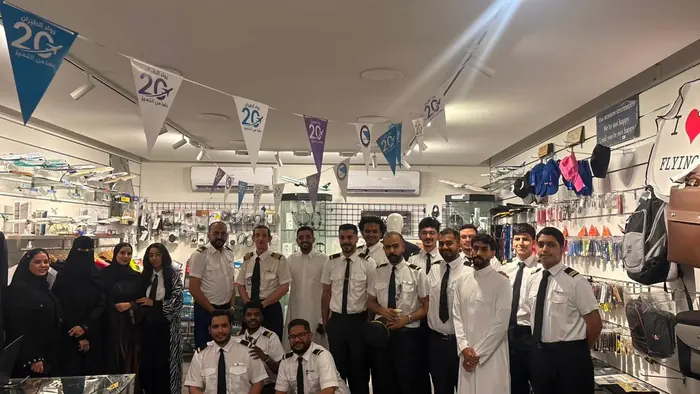 A cohort visiting the pilot shop