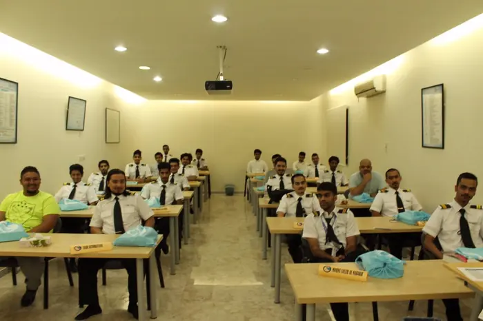The academy's training hall during a session